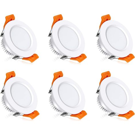 Spots encastrés LED 5 cm (2 pouces) - adaptés à différents types de plafonds et de poutres, lot de 6 (1/4)