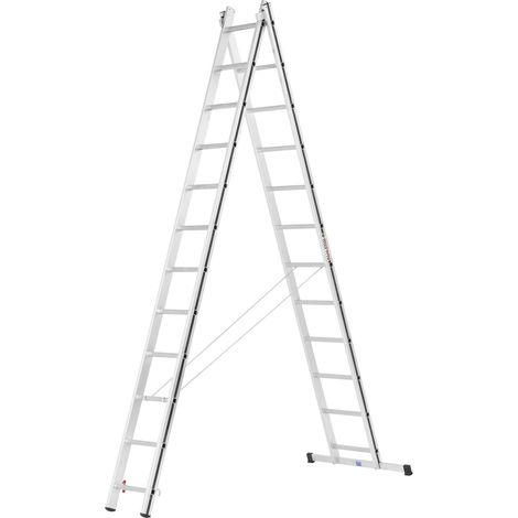 Mehrzweckleiter 2x12 Sprossen - Länge ausgefahren 5.64m - 7004524
