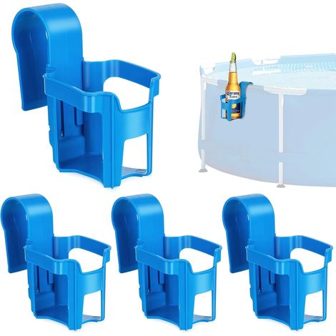 Porte-gobelet pour piscine, panier de rangement pour piscine Ram Pool, support de boisson pour bord de piscine pour piscine gonflable Ram Pool et spa bleu (1/5)