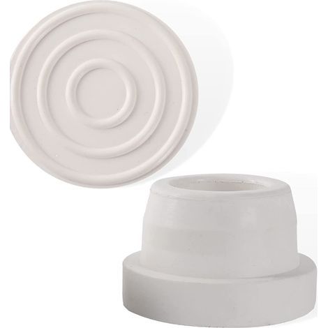 Set mit 2 Gummistoßdämpferkappen für Treppen an eingelassenen Pools – Leiterfußschutz – Kompatibel mit 1,9 Zoll / 48 mm Rohren (1/4)