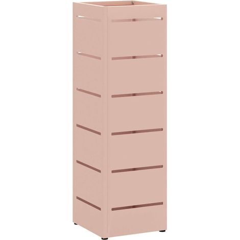 Porte-parapluie avec stockage Rose 15,5 x 15,5 x 49 cm Métal (1/5)