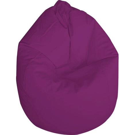 Poltrona Sacco Pouf in poliestere 70x110 cm Ariel Fucsia