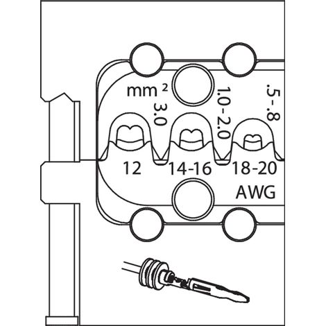 GEDORE 8140-20 Modul-Einsatz für Lamellenkontakt (1/3)