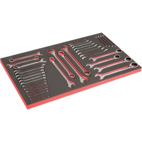 BAHCO - Module mousse pour servante 40", clés mixtes & clés à cliquet - 36 Pcs