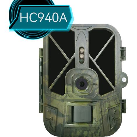 Caméra de chasse extérieure étanche haute définition 4K pour la surveillance des traces d'animaux en forêt et en pleine nature (vert militaire)