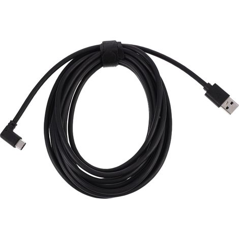 1pièce Câble USB C Type-c avec Connecteur Coudé pour Casque VR Charge Rapide et Transmission Stable Compatible Téléphone et Ordinateur (1/5)