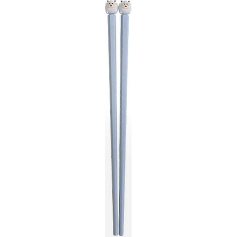 Baguettes antidérapantes pour enfants à motif animalier - Couverts en fibre de verre durable, adaptés à la maison, aux voyages et à un usage quotidien (Mouton) (1/5)