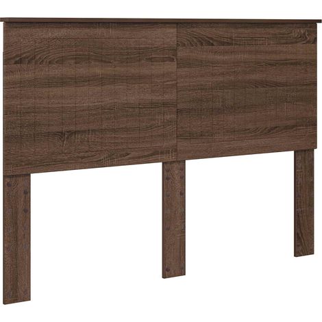 Tête de lit Chêne brun 140 cm Bois d'ingénierie (1/5)