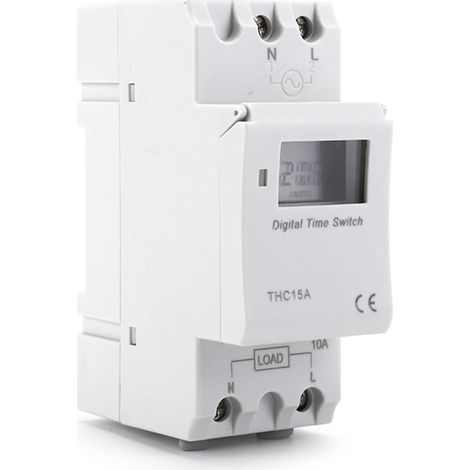 Minuterie hebdomadaire programmable sur 7 jours, interrupteurs (1/4)