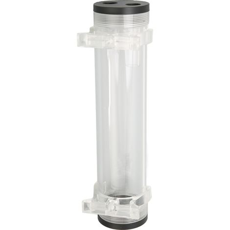 Réservoir acrylique watercooling PC 50mm, raccord G1/4, kit refroidissement liquide avec supports de fixation en L