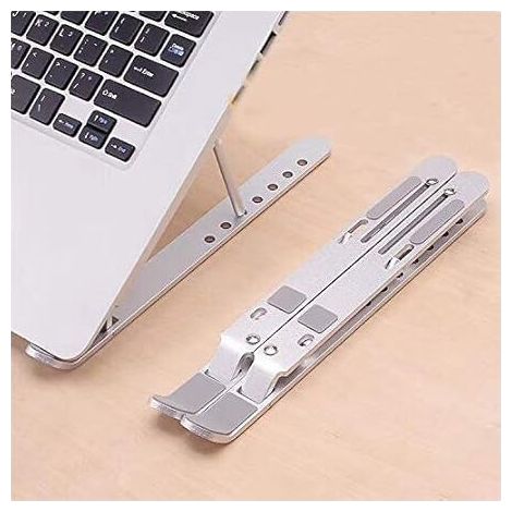 7-stufiger Laptopständer aus Aluminium zur Linderung von Rückenschmerzen (ergonomisch). Ideal fürs Homeoffice. (1/5)