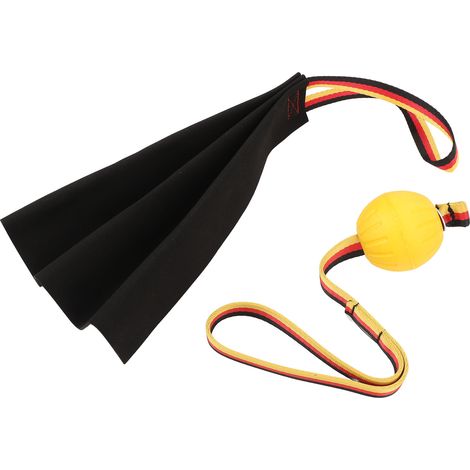 Chiffon de morsure en cuir multifonctionnel et résistant aux déchirures, idéal pour l'entraînement interactif des chiens. (1/5)