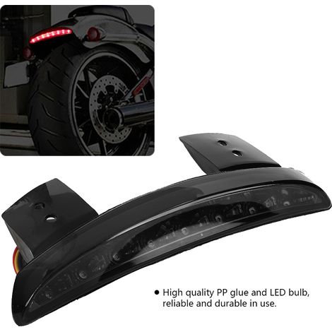 LED-Rücklicht für Motorräder, getöntes Brems-/Blinkerlicht, universelles Zubehör für Motorradlampen (1/5)