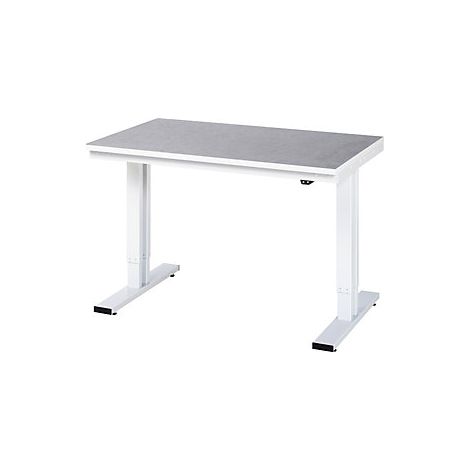 RAU Werktisch adlatus 300 elektrisch höhenverstellbar Linoleum-/Universal-Platte 1250 mm x 800 mm