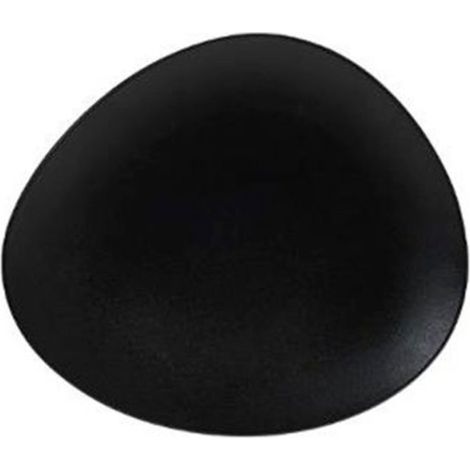 Lot de 6 Assiettes à Dessert "Galet" 23cm Noir (1/2)