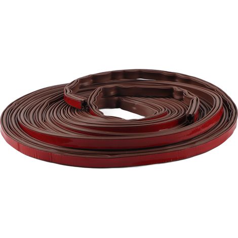 Bande d'étanchéité adhésive silicone 6m pour portes et fenêtres, brune, 8mm - Joint de protection contre les intempéries