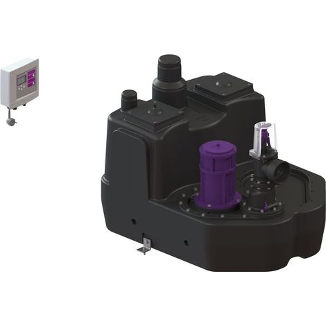 Kessel Hebeanlage Aqualift F XL 200 l Mono SPF 1400-S3, Schieber aus Kunststoff (1/2)