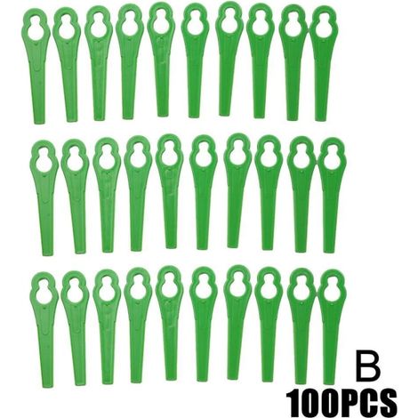 100 pièces de rechange pour coupe-bordures de jardin Einhell en plastique vert[qb]