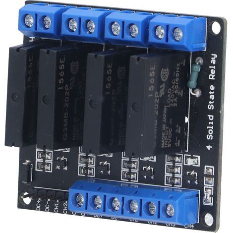 4-Kanal-Halbleiterrelaismodul mit Sicherung für Elektronikbastler (1/5)