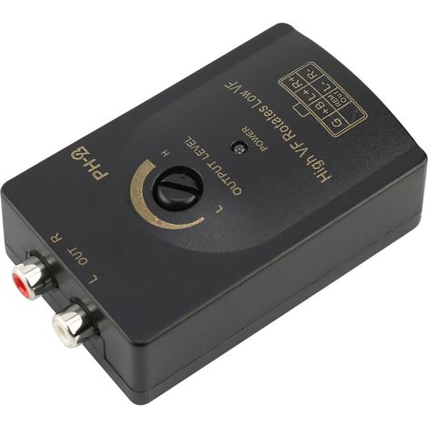 Convertisseur de niveau haut-parleur stéréo Auto Car RCA avec fonction de délai (1/3)