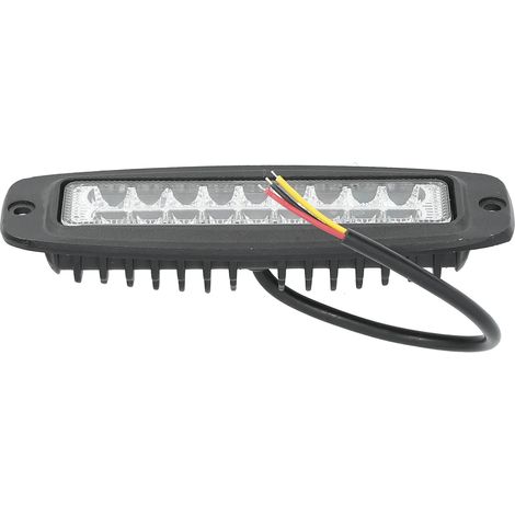 Feux LED 18W 2800lm Jaune Blanc IP67 Étanche pour 4x4 Camion SUV Auto (1/5)