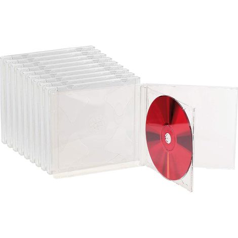 10 Boîtiers range-CD doubles - transparents []