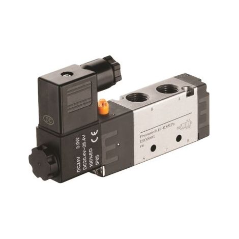 Electrodistributeur pneumatique RS PRO serie RV fonction 5/2, Bobine/Ressort, G 1/8 ( Prix pour 1 )