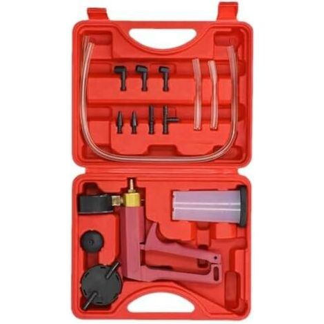 Kit de purge frein, kit frein - test pompe à vide manuelle 2 en 1 Outils système freinage, purgeur liquide pour voitures, camions, motos