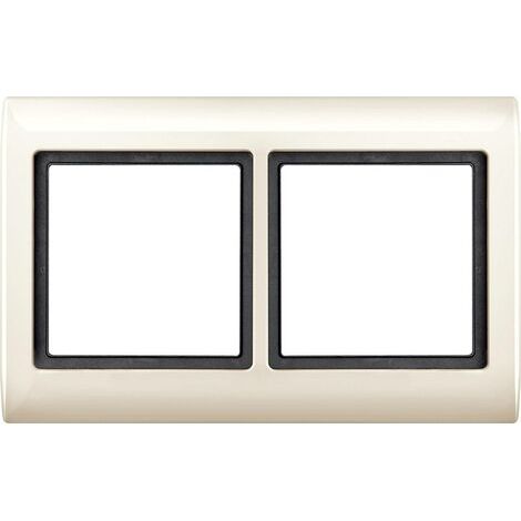 MERTEN 400244 PLAQUE DE FINITION AQUADESIGN, 2 POSTES, SABLE (1/3)