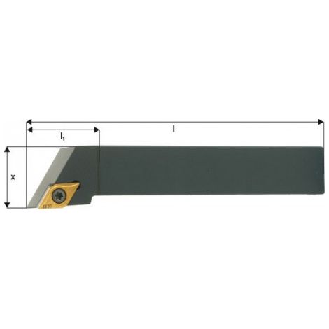 Porte-outils ISO 93° SDJCR/L, Désignation : SDJCL 1616 H11, Queue vierkant 16 x 16 mm, Dimensions l 100 mm, Dimensions l1 : 29 mm (1/2)