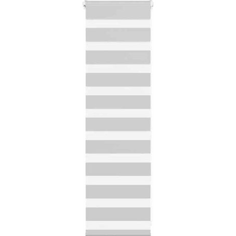 Store zèbre - zèbre - Gris clair - Largeur tissu 35,9 cm - Polyester (1/5)