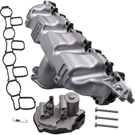 Maxpeedingrods – Collecteur d'admission et actionneur moteur pour Seat Skoda VW Golf VI – Entraînement électrique 12V – 5 broches – Matériau plastique et aluminium