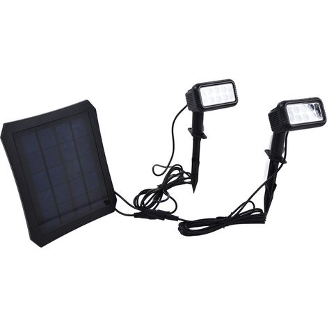 Solar-Spots für den Außenbereich, 5V LED, Solar-Gartenbeleuchtung, automatische Beleuchtung aus Polysilizium für Hof, Rasen, Garten, Veranda (1/5)