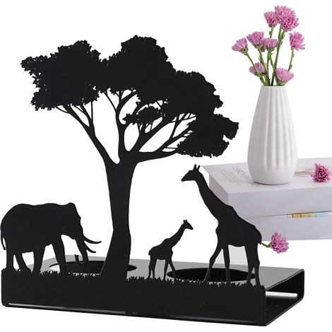 Bougeoir éléphant Bougeoir LED avec arbre, décorations de Noël pour salon, chambre à coucher, table basse, table à manger (1/5)