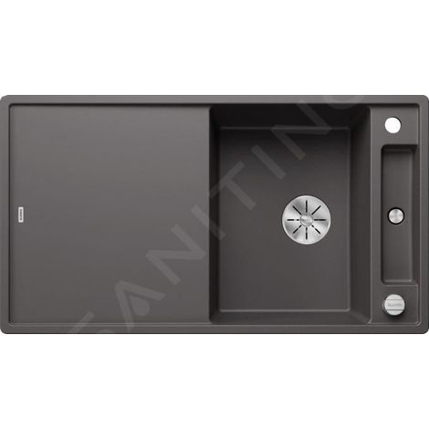 Blanco Axia III 5 - Évier en silgranit, 915x510 mm, avec commande de vidage et accessoires, InFino, gris rocher 523216 (1/4)