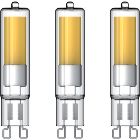 [JAMAIS UTILISÉ] Xanlite - Pack de 3 ampoules RetroLED Capsule, culot G9, 2,6W cons. (20W eq.), 200 lumens, lumière blanc neutre - PACK3ALG9200CW