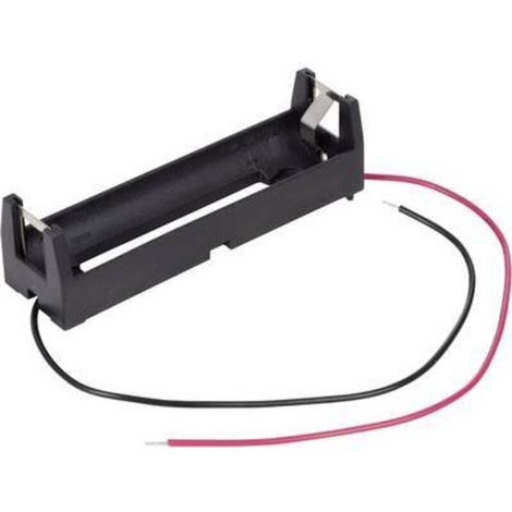 BH18650-1 Support de pile 1x 18650 raccordement par fils D926571 (1/3)