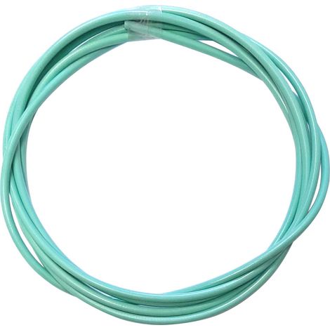 Gaine de câble acier universelle bleu turquoise diamètre 5mm longueur 3m avec insert plastique protection frein gaz