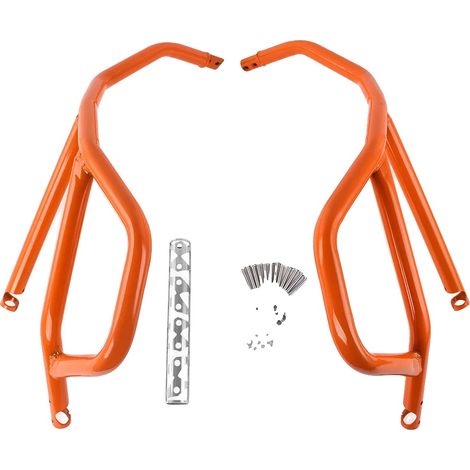 Barras protectoras, protección del motor, refuerzo del bastidor, naranja (1/2)