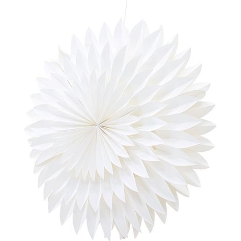 Storlien Weihnachtsstern mit Licht Papier Ø80 cm Pendelleuchte weiß.