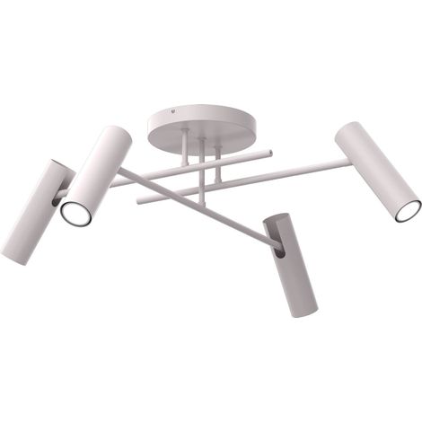 Plafonnier moderne kaszmir 4 spots GU10 réglables Axion Luminex (1/2)