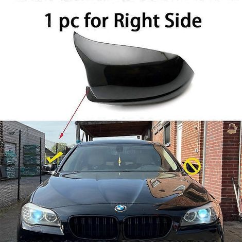 Außenspiegelkappe für BMW 5er F10 F11 F18 (Vor-Facelift, 2010–2013) – 1 Stück, Schwarz, rechts