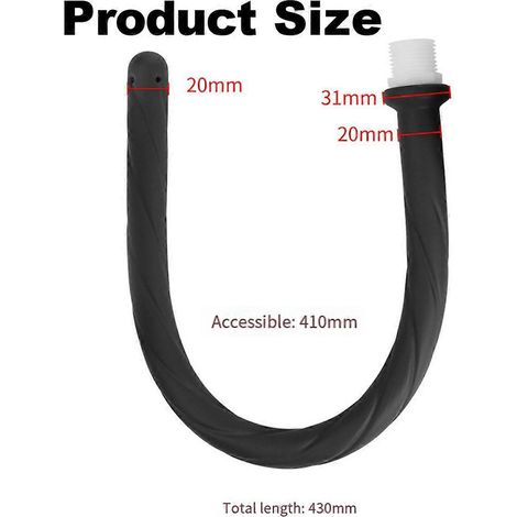 Bidet en silicone pour salle de bain, jet d'eau portable, noir (1/5)