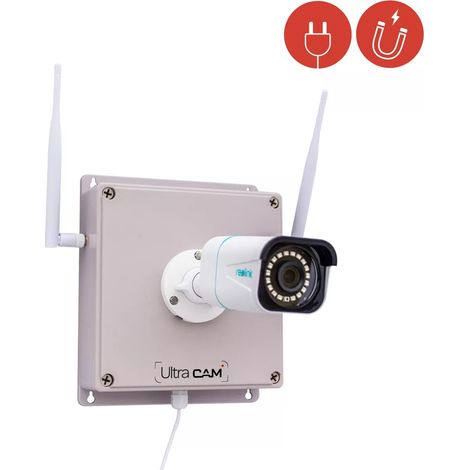 Contrôleur 4G (aimanté) + Caméra 4K / Détection intelligente / Vision nocturne 30m / IP66 + Carte SD (UltraCAM) (1/5)