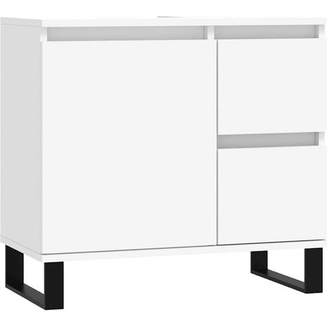 Maison Exclusive - Armario de baño madera contrachapada blanco 65