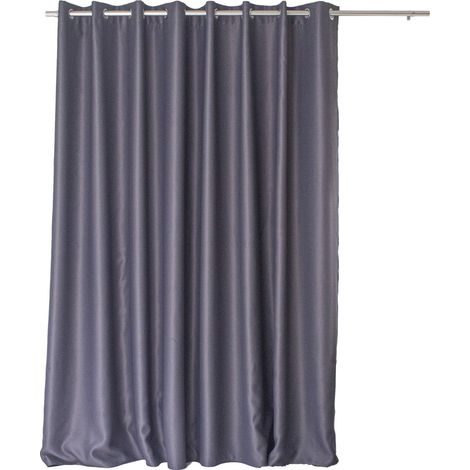 Homemaison – Rideau occultant 300 x 240 cm en polyester 210 g/m² – Obscurité optimale 95% – Œillets en métal chromé 4 cm de diamètre