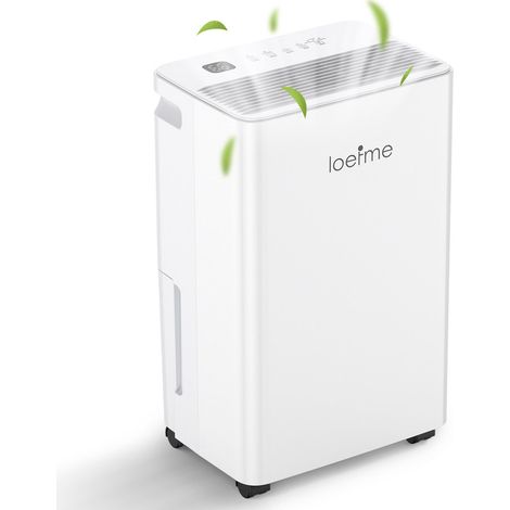 Déshumidificateur LOEFME STS12-1025 Déshumidificateur à compresseur, 12L/Jour 30m², Panneau Intelligent & Drainage Flexible (1/5)