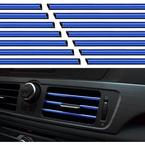 Paquete de 20 tiras decorativas para aires acondicionados de coche，Tiras decorativas para rejillas de ventilación (para instalar uno mismo) (1/5)