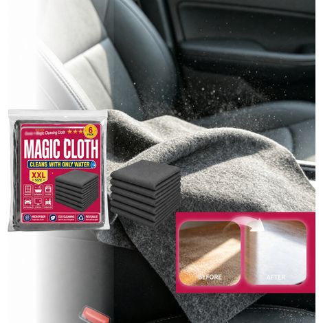 Mehrzweck-Reinigungstuch, saugfähig und fusselfrei, aus Mikrofaser, geeignet für Küche, Haushalt, Fensterreinigung, Autoreinigung und allgemeine Haushaltsarbeiten – 6er-Pack -- DE (1/5)