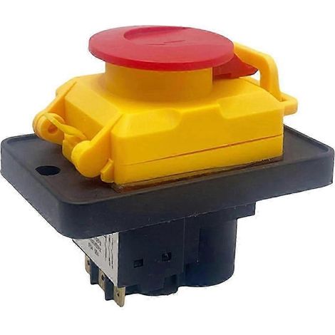 Interrupteurs à bouton-poussoir magnétiques étanches 400 V à 6 broches pour broyeurs de cuves électriques kjd18 (1/5)